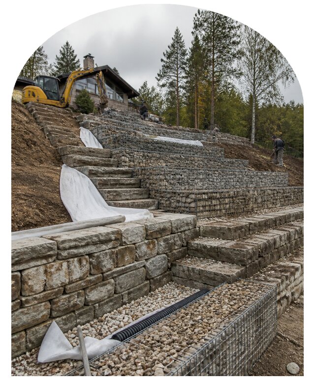 Террасирование склонов в Южном-Сахалинске по цене от 775 р. | Метпроект-Южн